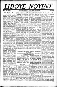 Lidov noviny z 13.6.1923, edice 2, strana 1