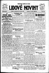 Lidov noviny z 13.8.1917, edice 1, strana 1
