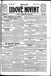 Lidov noviny z 13.8.1917, edice 2, strana 1