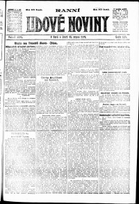 Lidov noviny z 13.8.1918, edice 1, strana 1