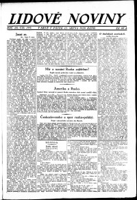 Lidov noviny z 13.8.1920, edice 1, strana 1