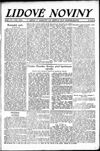 Lidov noviny z 13.8.1921, edice 2, strana 1
