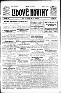 Lidov noviny z 13.9.1917, edice 1, strana 1