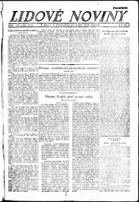 Lidov noviny z 13.9.1920, edice 1, strana 1