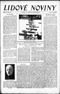Lidov noviny z 13.9.1927, edice 2, strana 1
