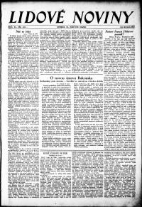Lidov noviny z 13.9.1933, edice 1, strana 1