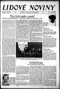 Lidov noviny z 13.9.1934, edice 1, strana 1