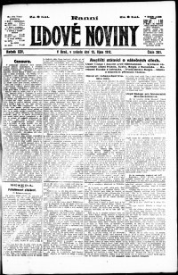 Lidov noviny z 13.10.1917, edice 1, strana 1