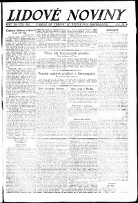 Lidov noviny z 13.10.1920, edice 3, strana 1
