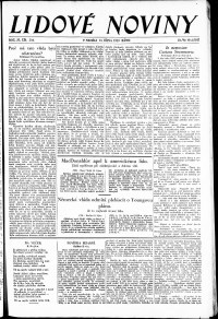 Lidov noviny z 13.10.1929, edice 1, strana 1