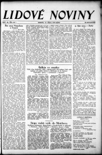 Lidov noviny z 13.10.1934, edice 1, strana 1