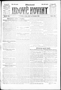 Lidov noviny z 13.11.1917, edice 1, strana 1