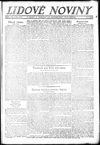 Lidov noviny z 13.11.1920, edice 1, strana 1