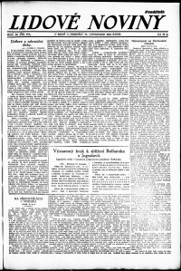 Lidov noviny z 13.11.1922, edice 2, strana 1