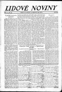 Lidov noviny z 13.12.1923, edice 1, strana 1