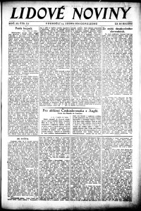 Lidov noviny z 14.1.1924, edice 2, strana 1
