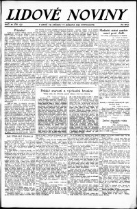 Lidov noviny z 14.3.1923, edice 2, strana 1