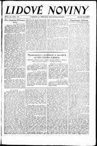 Lidov noviny z 14.3.1924, edice 2, strana 1