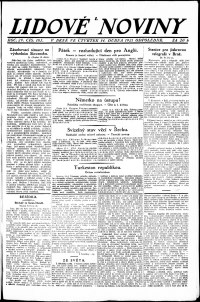 Lidov noviny z 14.4.1921, edice 2, strana 1