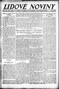 Lidov noviny z 14.5.1921, edice 2, strana 1