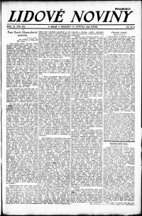 Lidov noviny z 14.5.1923, edice 1, strana 1