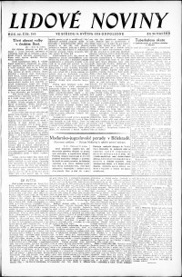 Lidov noviny z 14.5.1924, edice 1, strana 1