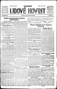 Lidov noviny z 14.6.1919, edice 2, strana 1