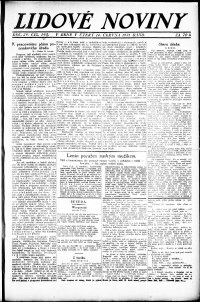 Lidov noviny z 14.6.1921, edice 2, strana 1