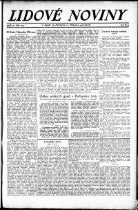 Lidov noviny z 14.6.1923, edice 1, strana 1