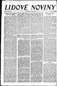 Lidov noviny z 14.6.1934, edice 1, strana 1
