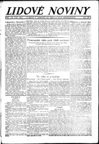 Lidov noviny z 14.8.1920, edice 2, strana 1