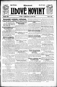 Lidov noviny z 14.9.1917, edice 1, strana 1