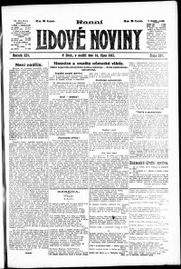 Lidov noviny z 14.10.1917, edice 1, strana 1