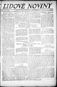 Lidov noviny z 14.12.1921, edice 2, strana 1