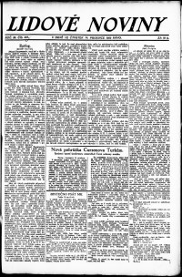 Lidov noviny z 14.12.1922, edice 2, strana 1
