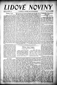 Lidov noviny z 15.2.1924, edice 2, strana 1