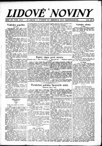 Lidov noviny z 15.3.1921, edice 1, strana 1