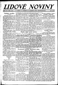 Lidov noviny z 15.3.1921, edice 2, strana 1