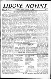 Lidov noviny z 15.3.1923, edice 1, strana 1