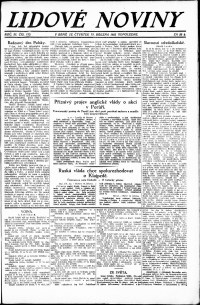 Lidov noviny z 15.3.1923, edice 2, strana 1