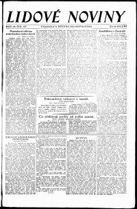 Lidov noviny z 15.3.1924, edice 1, strana 1