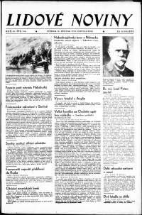 Lidov noviny z 15.3.1933, edice 1, strana 1