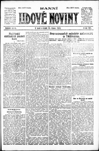 Lidov noviny z 15.4.1919, edice 1, strana 1