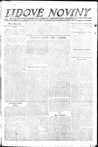Lidov noviny z 15.4.1920, edice 2, strana 1