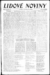 Lidov noviny z 15.4.1924, edice 2, strana 1