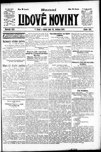 Lidov noviny z 15.5.1917, edice 1, strana 1