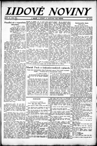 Lidov noviny z 15.5.1923, edice 1, strana 1