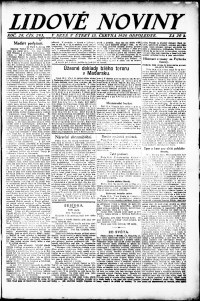 Lidov noviny z 15.6.1920, edice 2, strana 1