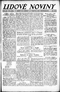 Lidov noviny z 15.6.1921, edice 2, strana 1