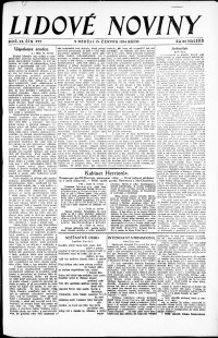 Lidov noviny z 15.6.1924, edice 1, strana 1
